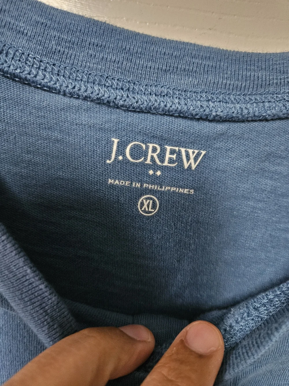 J. Crew Men’s Denim Blue Long-Sleeve Henley